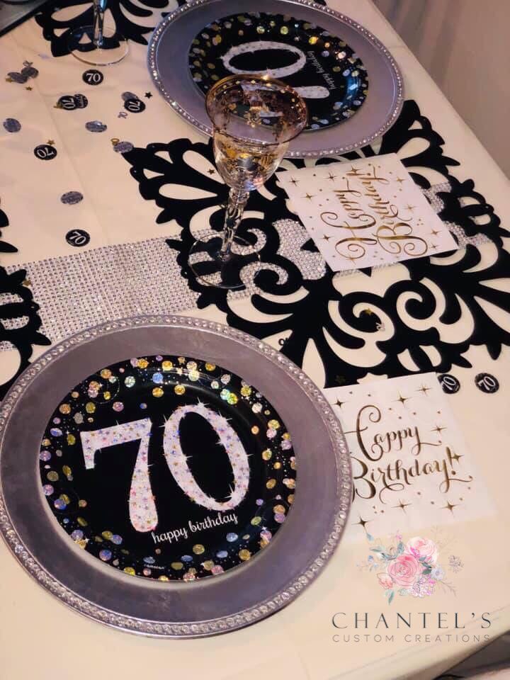 70th birthday party decor