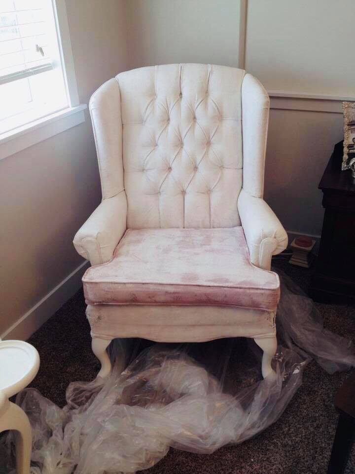 paint fabric with chalk paint