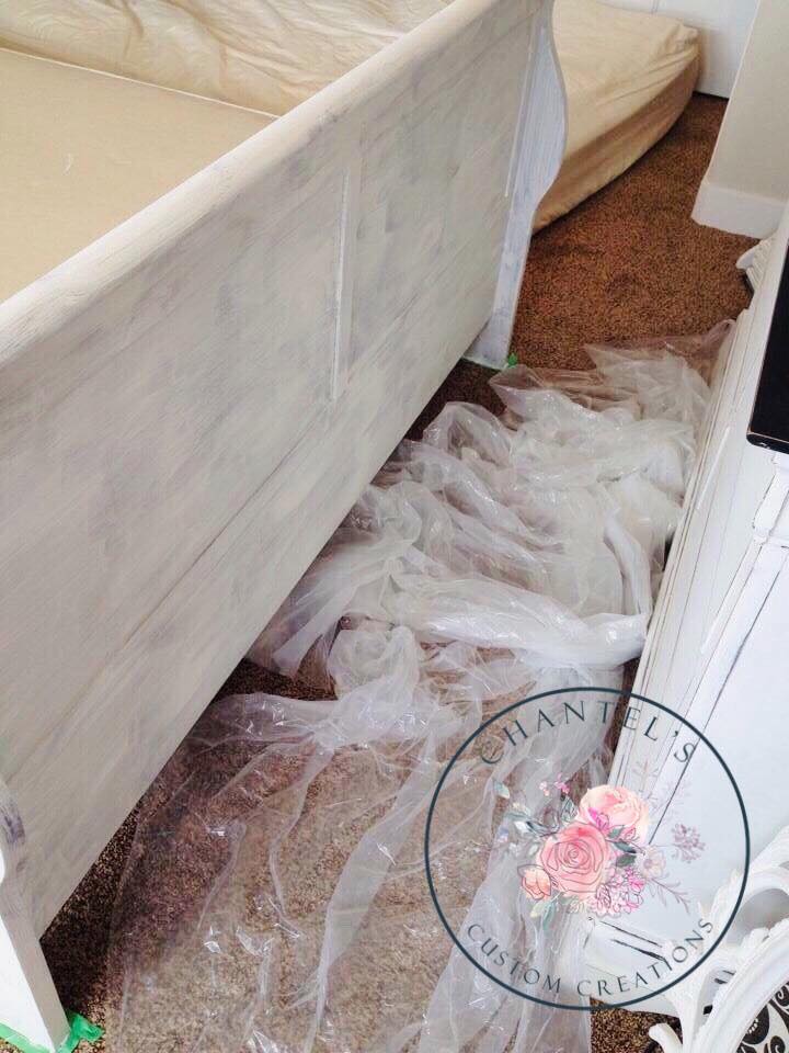 chalk paint bed