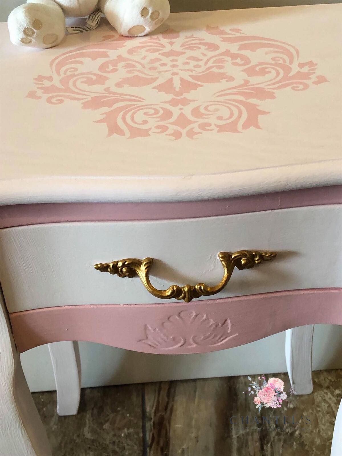 how to stencil furniture