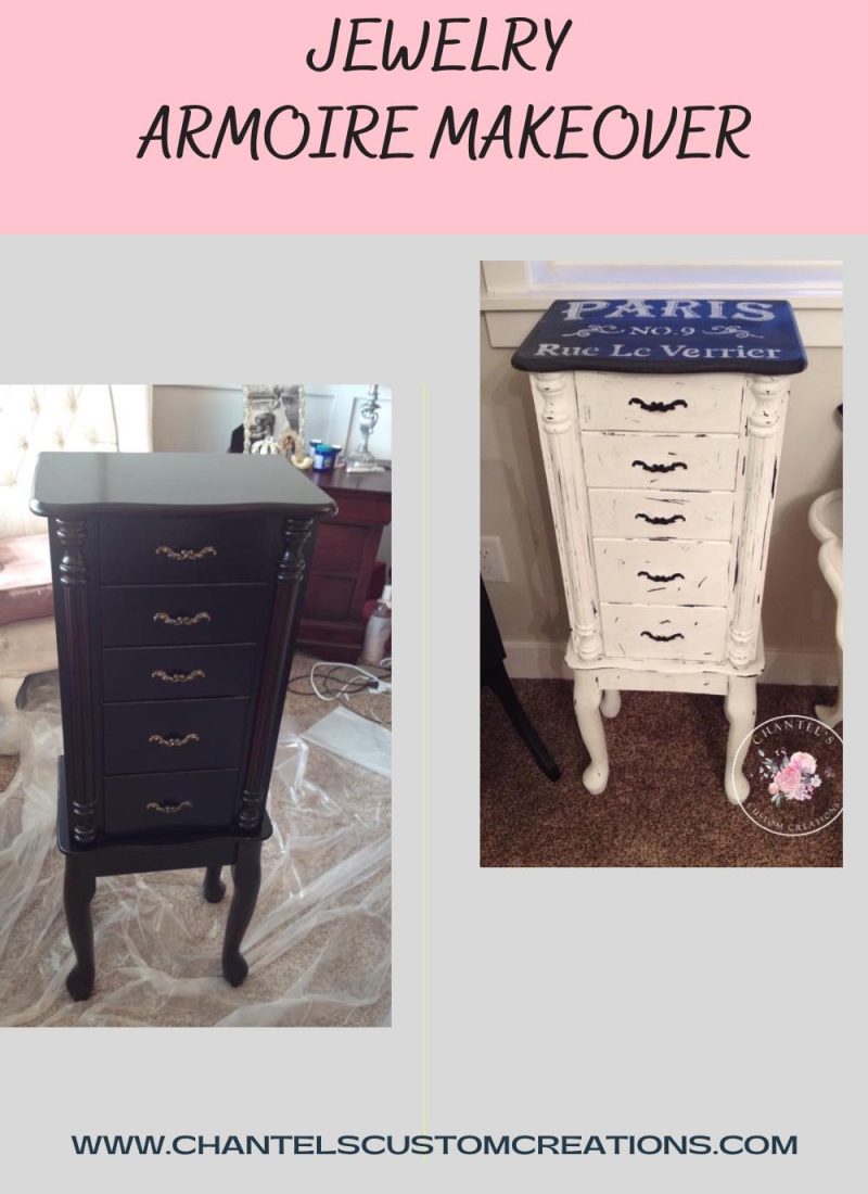 Jewelry Armoire Makeover