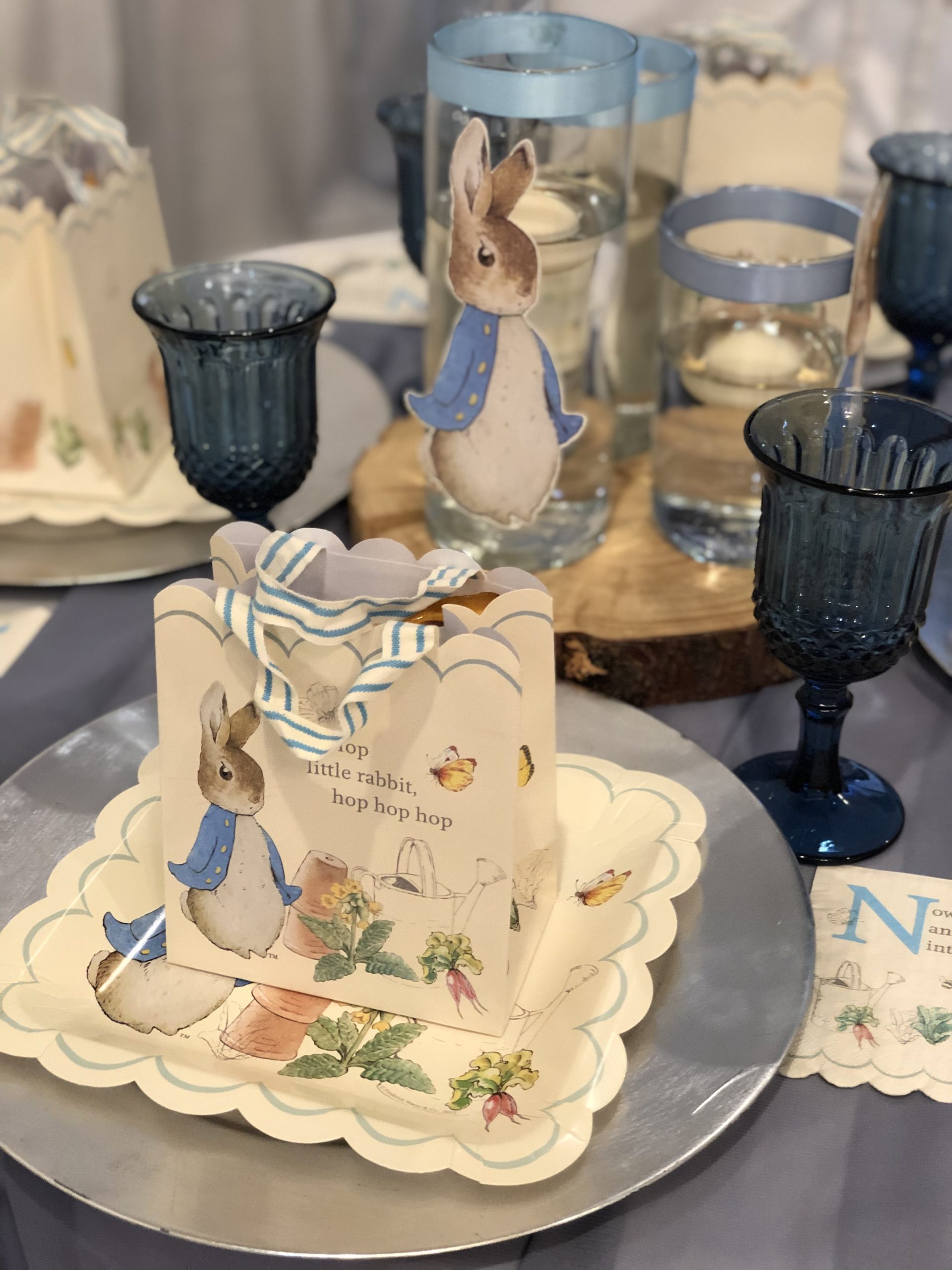 Peter Rabbit table decor