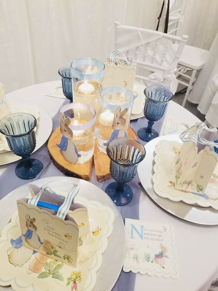 Peter Rabbit table decor