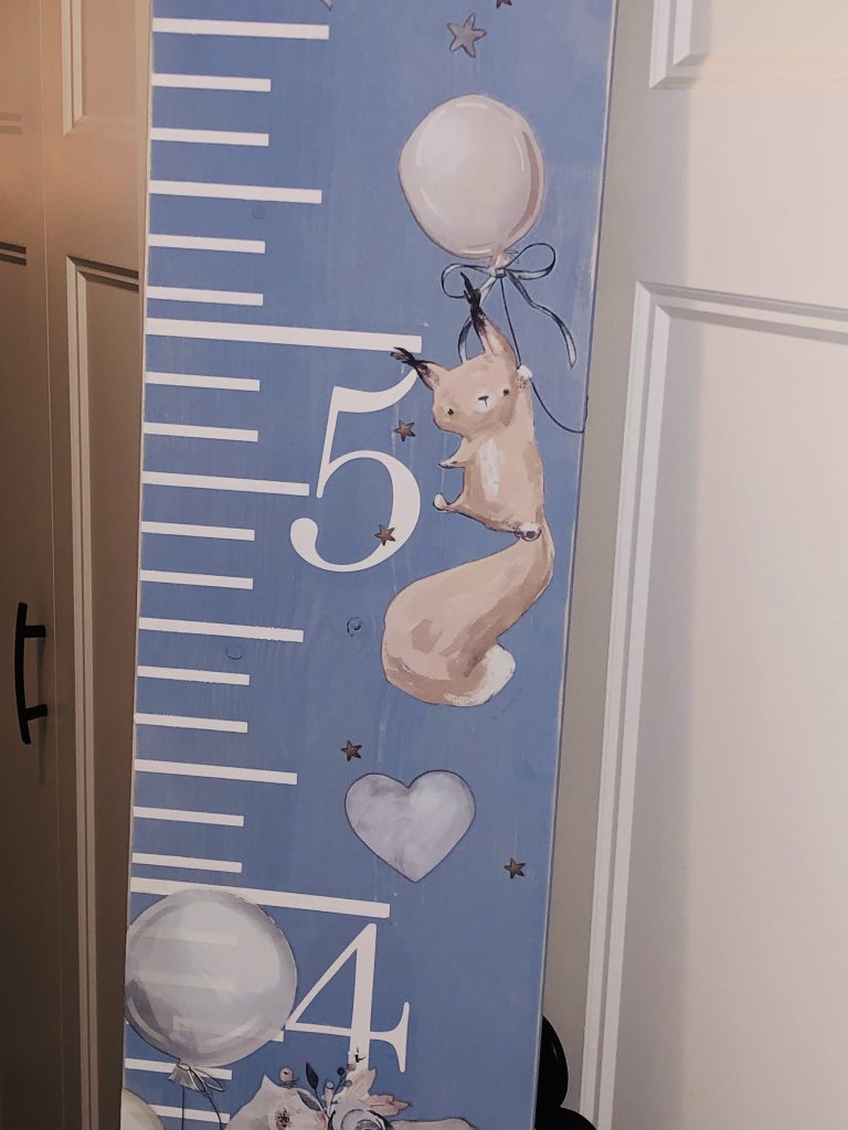 completed growth chart