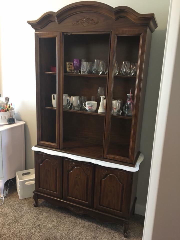 china cabinet makeover