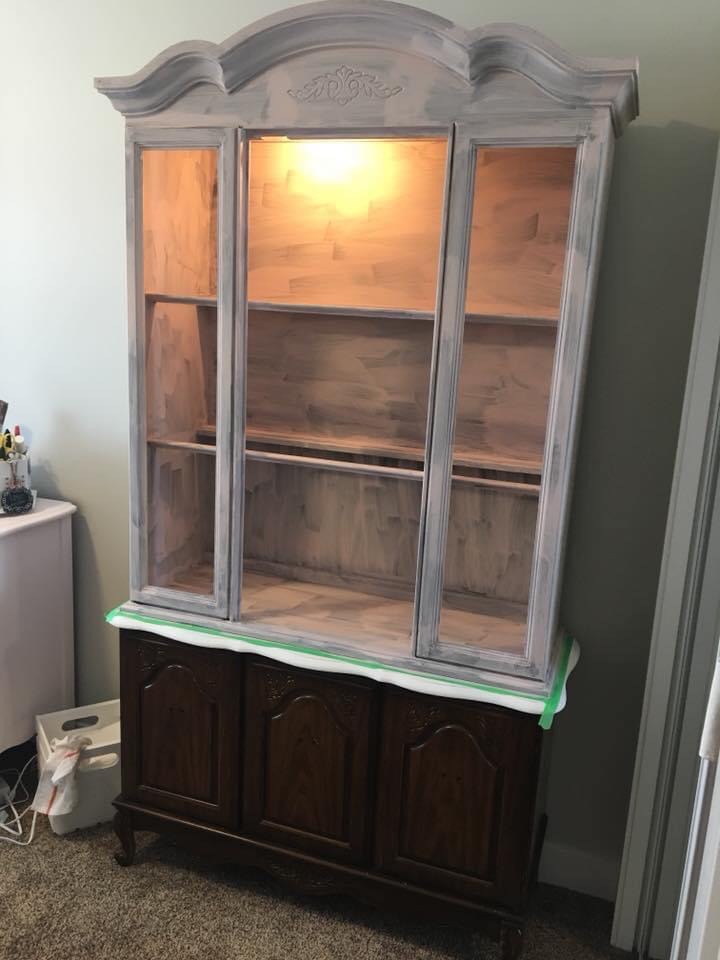 china cabinet makeover