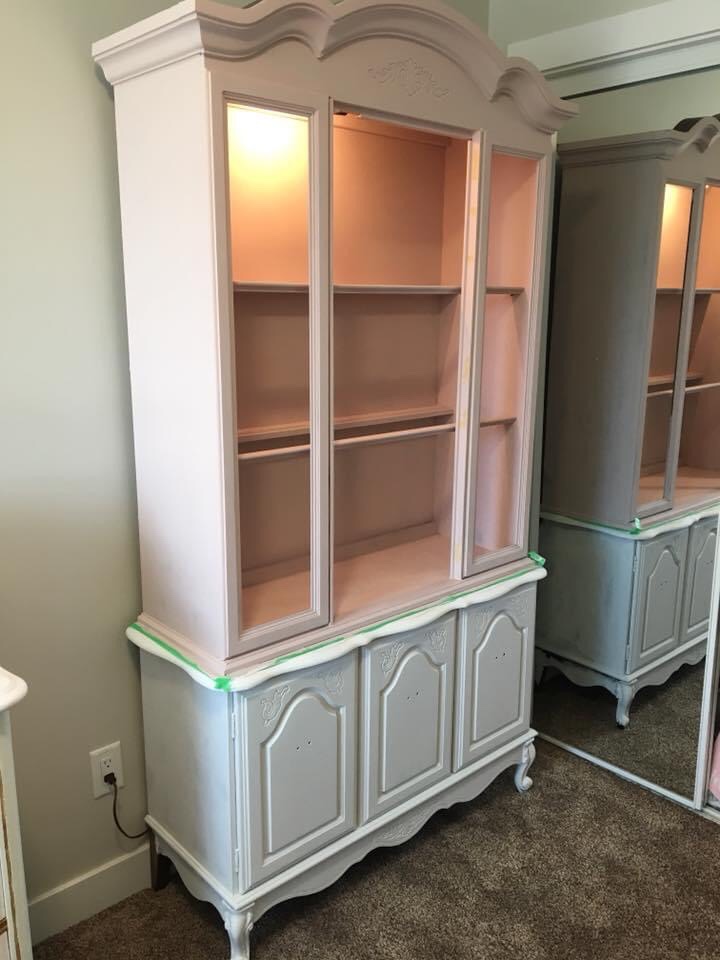 china cabinet makeover