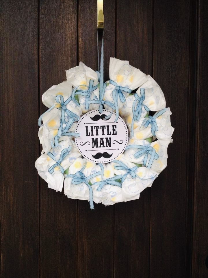 diaper wreath