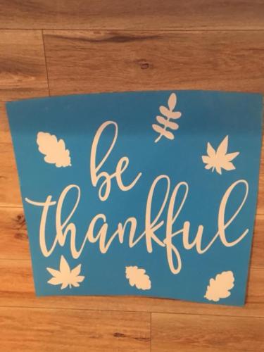 be thankful